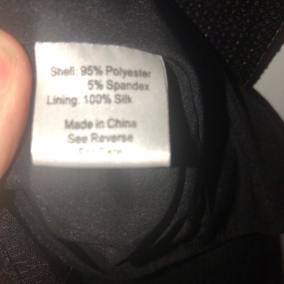 Parker Black Sequin Mini Ruched Dress Large - Picture 7 of 8